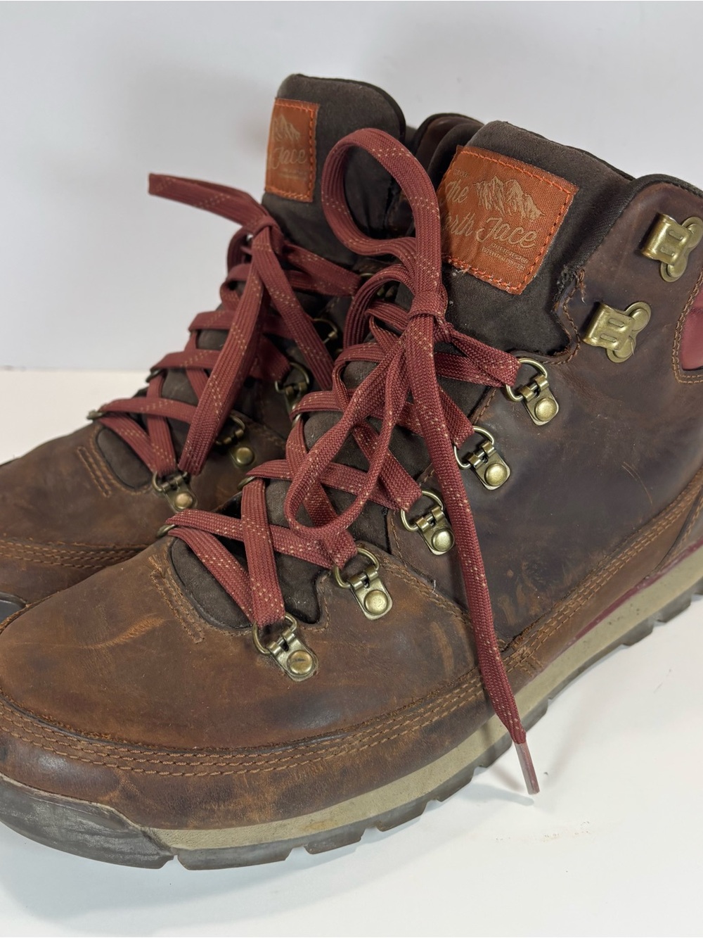 The North Face Back To Berkeley Redux Leather Hiking Boots Men 11 Waterproof Vtg